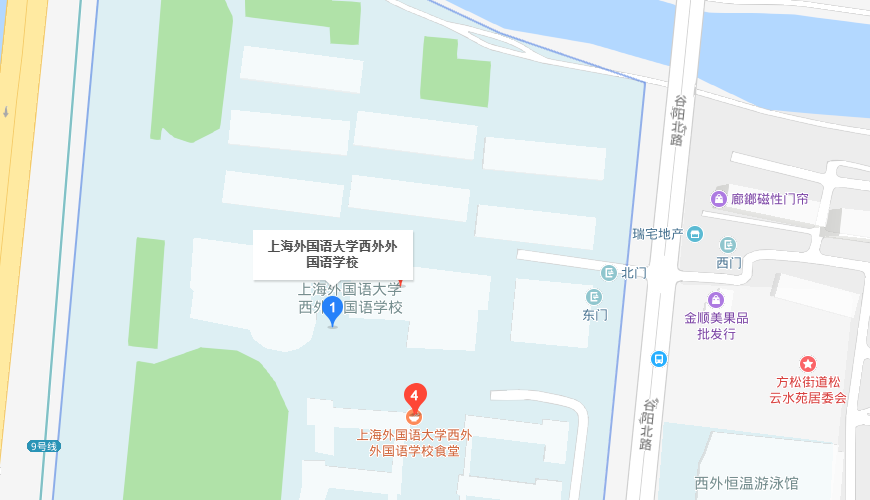 上海市西外外国语学校地图图片