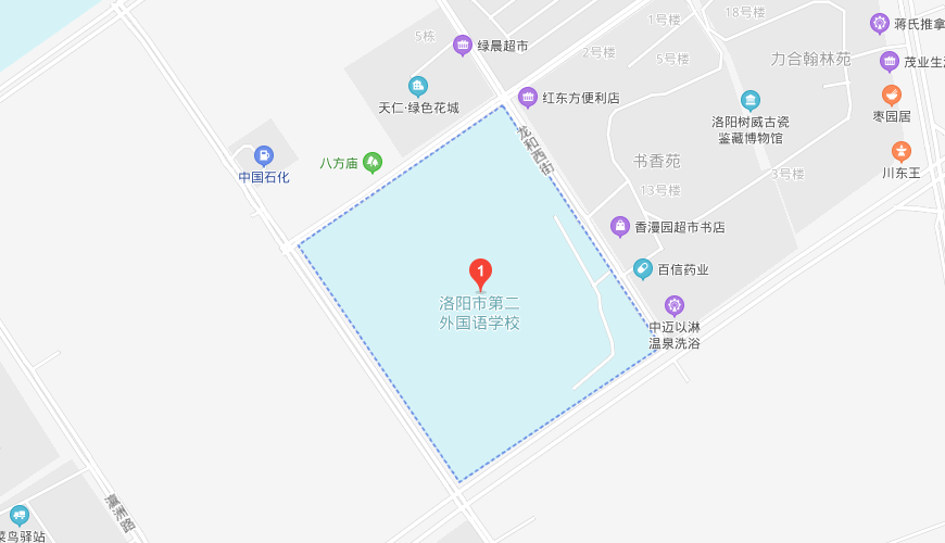 洛阳市第二外国语学校北美高中国际项目地图图片