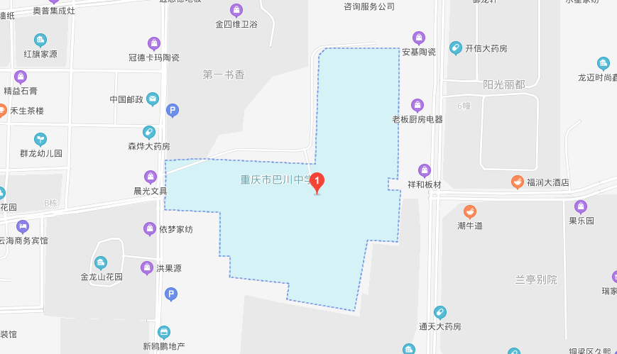 巴川中学国际部地图图片