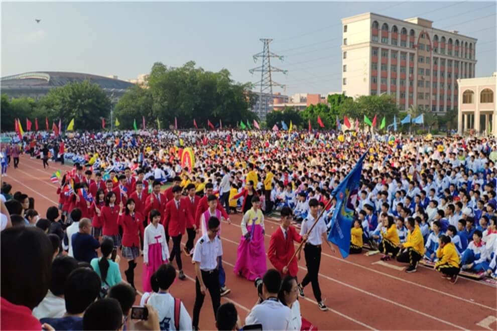 湛江一中培才学校国际部体育节开幕式图片01