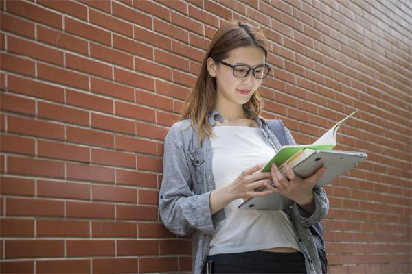 国际学校学生在读书